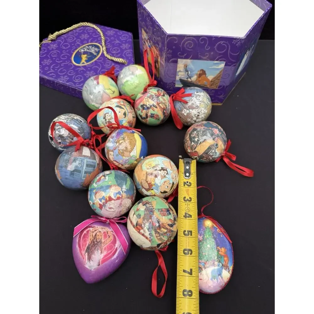 Vintage Vintage Disney Store Enchanted Christmas 14 Pc Ornament Set